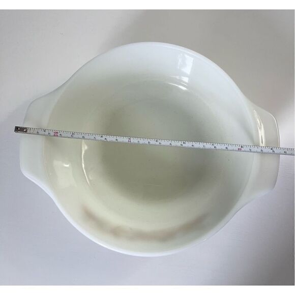 VINTAGE ANCHOR HOCKING 436 1 QUART CASSEROLE DISH "NATURE'S BOUNTY " - Picture 10 of 10